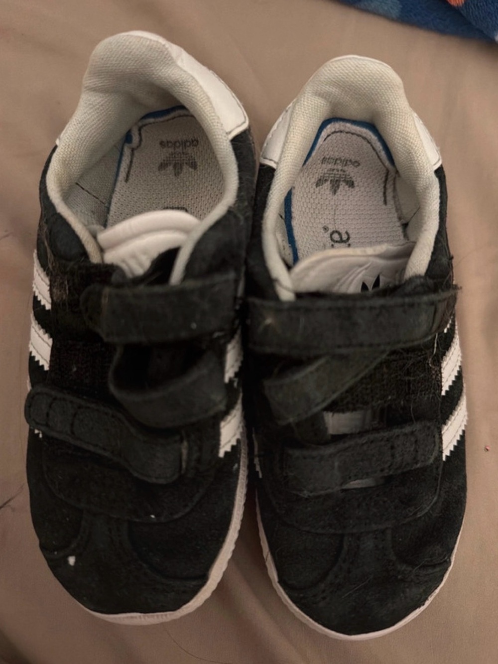 Adidas Kids Black & White Ortholite Sneakers